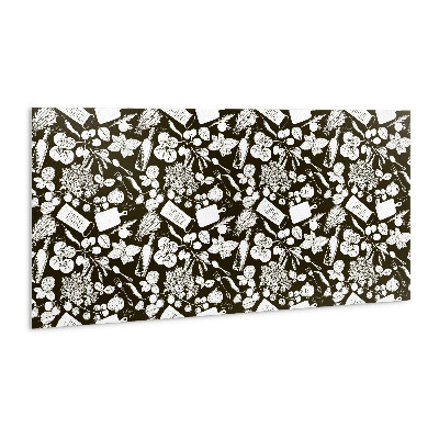 Zelfklevende wandbekleding Zwart-wit cartoongroenten