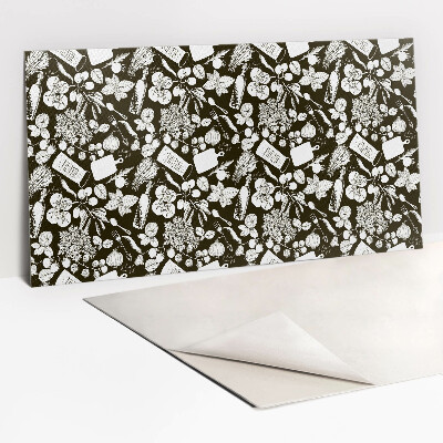 Zelfklevende wandbekleding Zwart-wit cartoongroenten