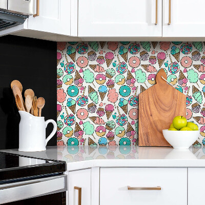 Zelfklevend muurpaneel Cartoon snoepjes