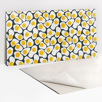 Zelfklevend muurpaneel Cartoon eieren