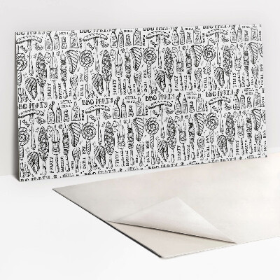 Zelfklevend muurpaneel Barbecue-thema