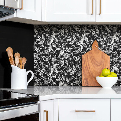 Zelfklevend muurpaneel Zwart-wit abstractie