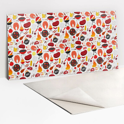 Zelfklevend muurpaneel Cartoongrill