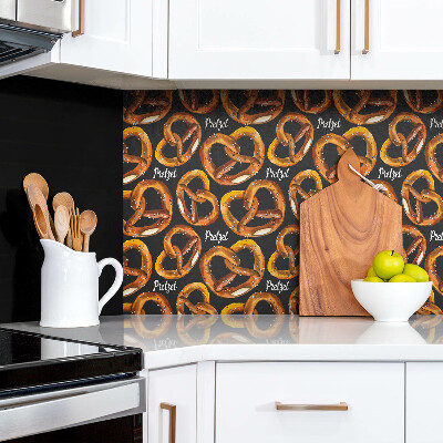 Zelfklevende wandbekleding Cartoon pretzels