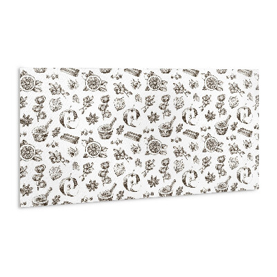 Zelfklevende wandbekleding Appel en kaneel