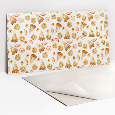 Zelfklevend wandpaneel Zoete gebakjes