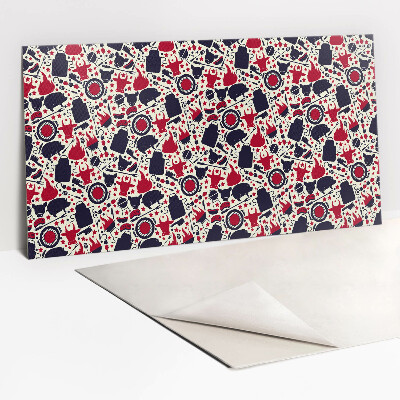 Zelfklevende wandbekleding Cartoongrill