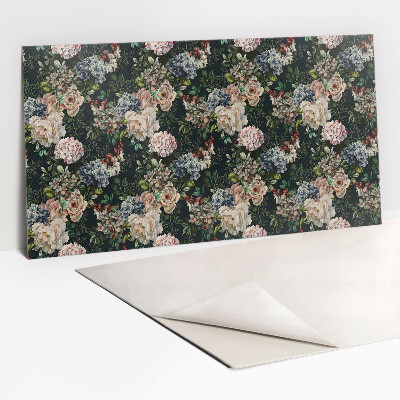 Zelfklevend wandpaneel Kleurrijke bloemen