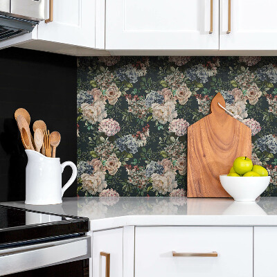 Zelfklevend wandpaneel Kleurrijke bloemen