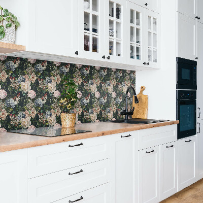 Zelfklevend wandpaneel Kleurrijke bloemen