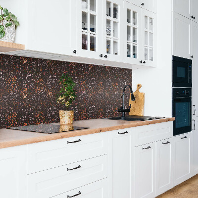 Zelfklevende wandbekleding Thee motief tekening