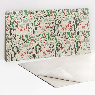 Zelfklevend wandpaneel Italiaans restaurant