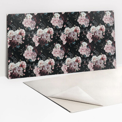 Zelfklevend wandpaneel Kleurrijke bloemen