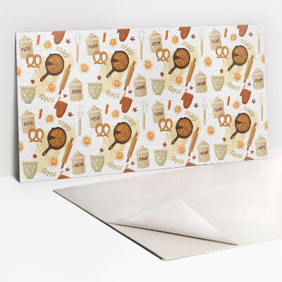 Zelfklevend wandpaneel Suiker, meel en bakproducten