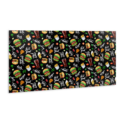 Zelfklevende wandbekleding Fastfood thema's