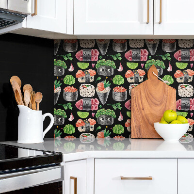 Zelfklevende wandbekleding Sprookjesachtige sushi