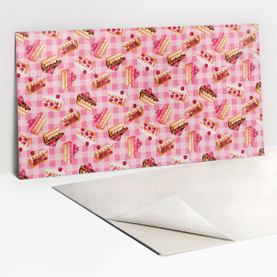 Zelfklevend muurpaneel Dessert en gebak