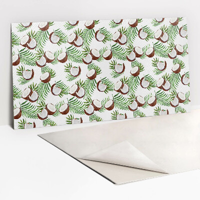 Zelfklevend muurpaneel Kokosnoten en palm