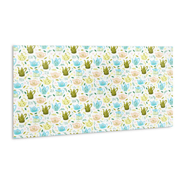 Zelfklevend wandpaneel Theepot