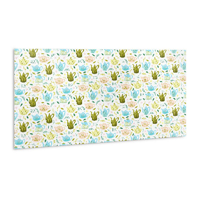 Zelfklevend wandpaneel Theepot