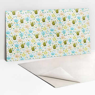 Zelfklevend wandpaneel Theepot