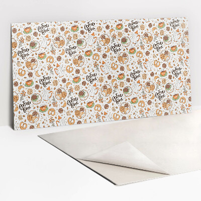 Zelfklevende wandbekleding Tijd voor koffie!