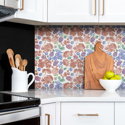 Zelfklevend muurpaneel Kleurrijke vruchten