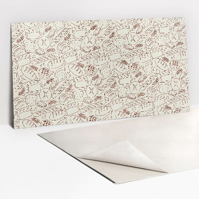 Zelfklevende wandbekleding Cartoonbrood