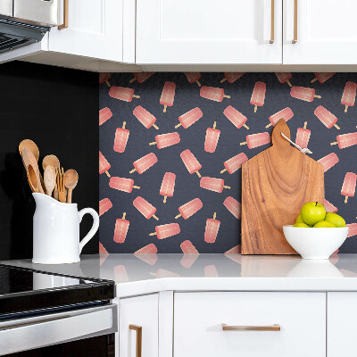 Zelfklevende wandbekleding Cartoon ijsje