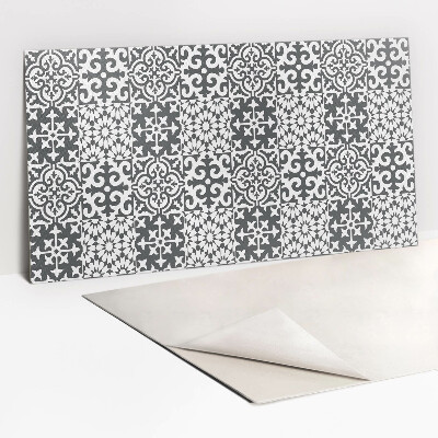 Zelfklevende wandbekleding Grijze tegels met een Portugees motief