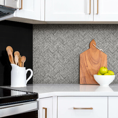 Zelfklevende wandbekleding Zwart-witte panelen