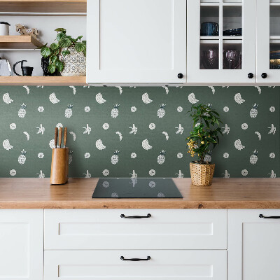 Zelfklevende wandbekleding Ananas en banaan