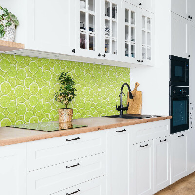 Zelfklevend wandpaneel Groene limoenschijfjes