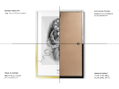 Wit elegante schilderijlijst 50x50 cm