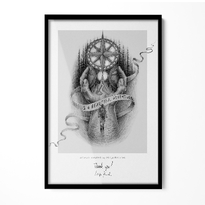 Zwarte schilderijlijst minimalistisch 40x60