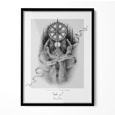 Zwart fotolijst 60x80