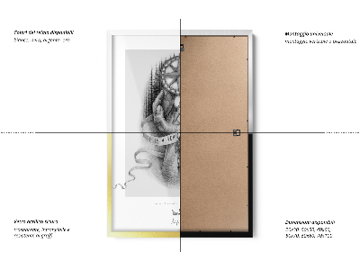 Zwart fotolijst 60x80