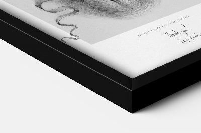 Zwarte schilderijlijst minimalistisch 70x100