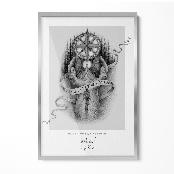 Fotolijst zilver modern 20x30 cm