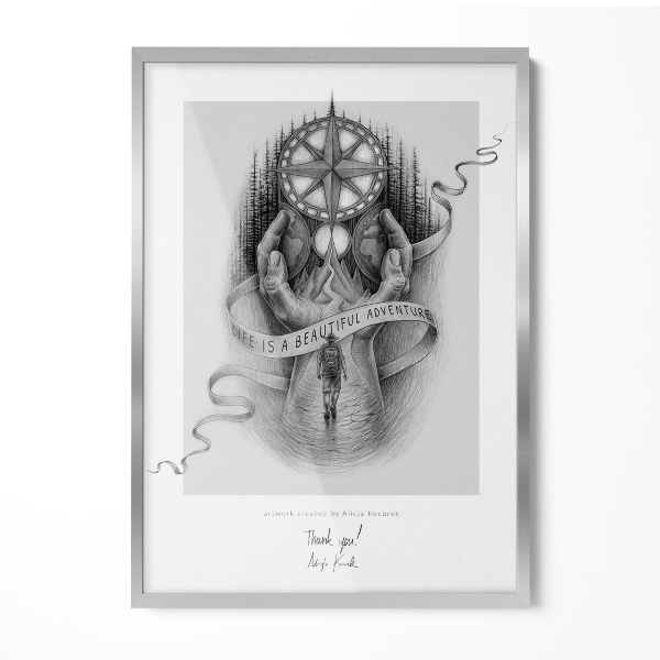 Fotolijst zilver modern 50x70 cm