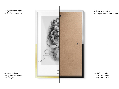 Gouden fotolijst strak design 40x60