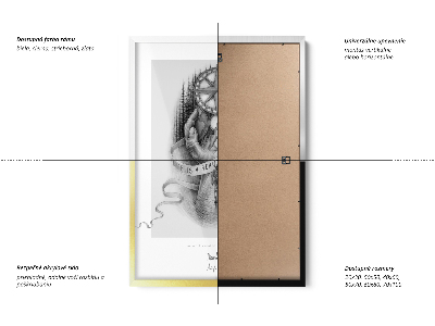 Gouden fotolijst strak design 40x60