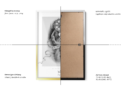 Gouden fotolijst strak design 40x60