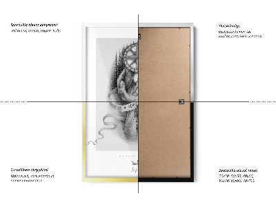 Gouden fotolijst strak design 40x60