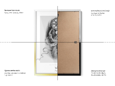 Gouden fotolijst strak design 40x60