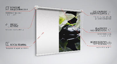 Rolgordijn voor het raam Orchideeën