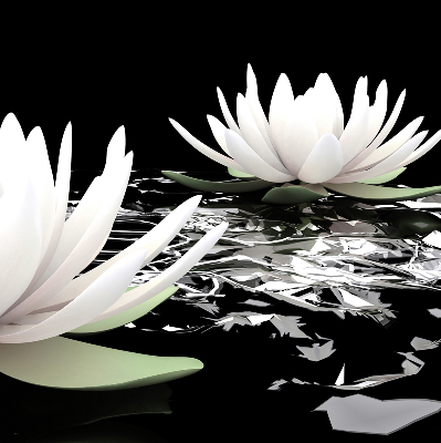 Rolgordijn verduisterend Waterlelies