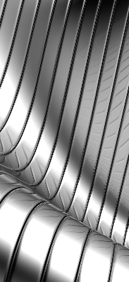 Rolgordijn verduisterend Metaalabstractie