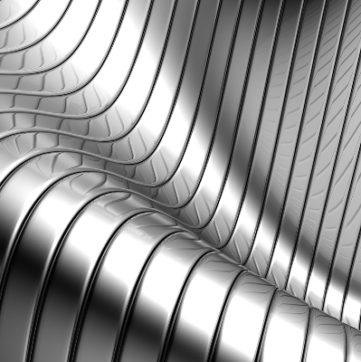 Rolgordijn verduisterend Metaalabstractie