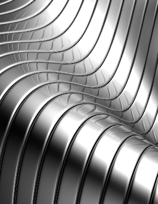 Rolgordijn verduisterend Metaalabstractie